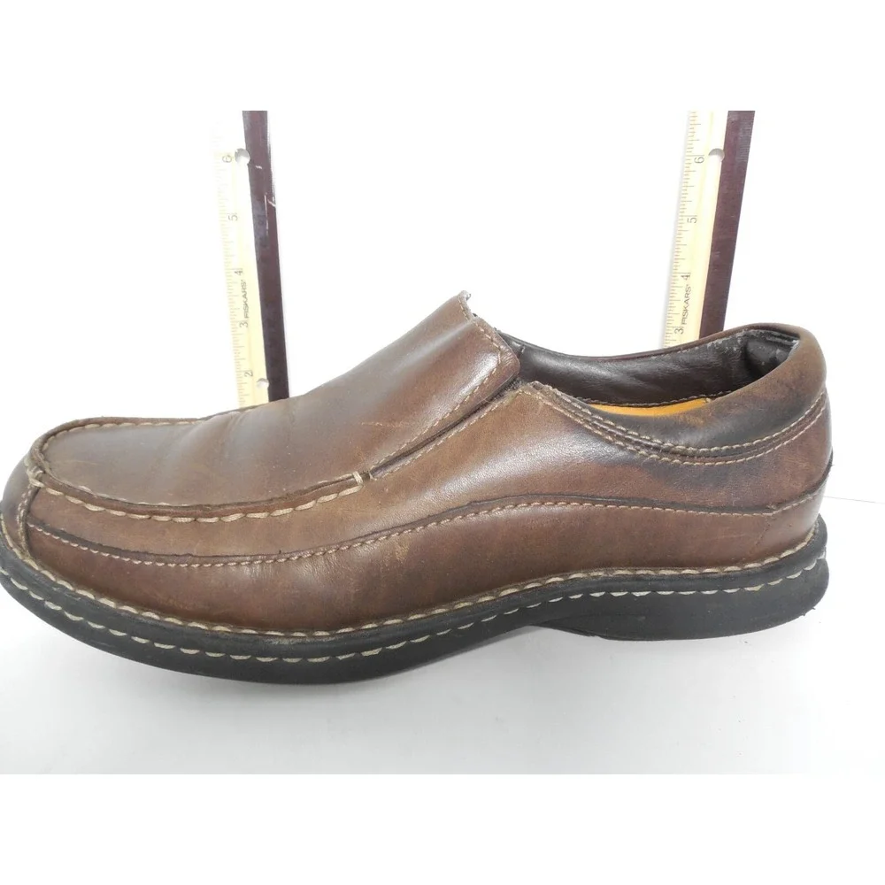 Dockers Stain Defender Men's 9.5 M‎ Brown Leather Loafer/Slip on Shoes